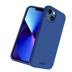 Sign Liquid Silicone beskyttelsesetui i blå til iPhone 14