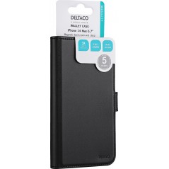 iPhone 14 - Deltaco Wallet Case 2-i-1 pungetui til iPhone 14 Pro Max
