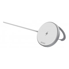Deltaco trådløs Qi/Qi2-oplader med magnet til iPhone 13-16 (15W hurtigopladning)