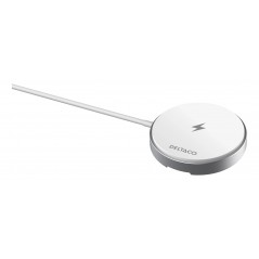 Deltaco trådløs Qi/Qi2-oplader med magnet til iPhone 13-16 (15W hurtigopladning)