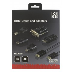 Skærmkabel & skærmadapter - Sæt med flere adaptere til HDMI inkl. HDMI-kabel (DP/mDP/DVI/mHDMI)