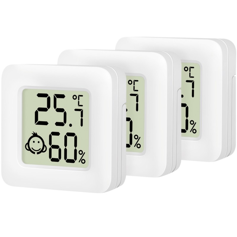 Hjem og Husholdning - LogiLink 3-pak med termometer og hygrometer