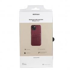 Covers - Buffalo mobiletui med to kortholdere til iPhone 13 og iPhone 14 (brun)