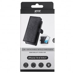 Skaller og hylstre - Gear 2-i-1 pungetui med aftagelig skal til iPhone 13 og iPhone 14