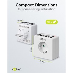 Elektrisk tilbehør - 2 pcs Kompakt digital timer til stikkontakter