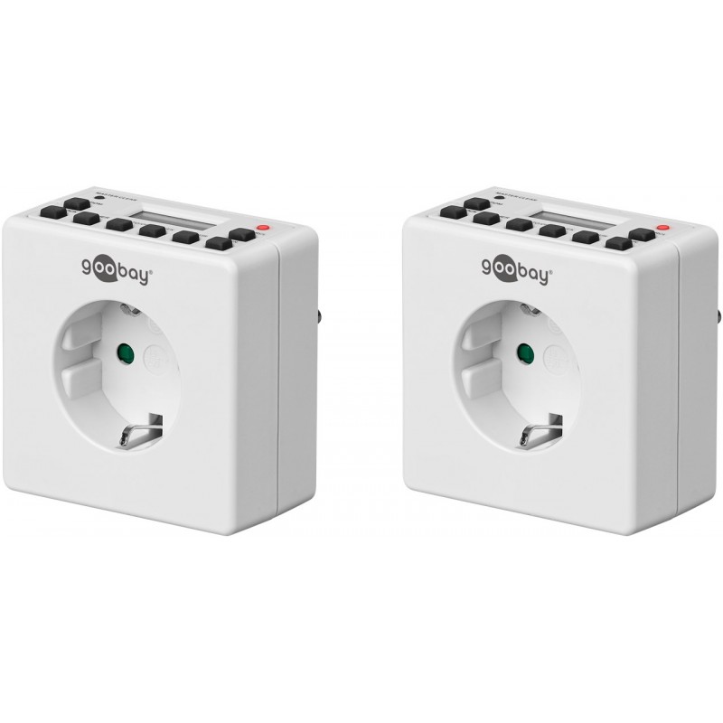 Elektrisk tilbehør - 2 pcs Kompakt digital timer til stikkontakter