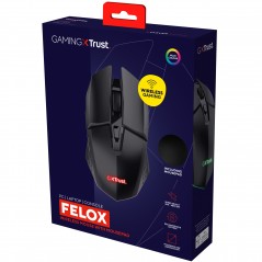 Gaming-mus - Trust GXT 112 Felox trådløs gamingmus med belysning (musemåtte medfølger)