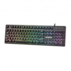 North K100 gaming-tastatur med RGB-belysning (demo)