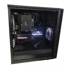 Brugte gaming-computere - FD Define C gaming computer med Intel i5 16GB 500GB SSD + 1TB HDD RTX3060 Ti Win11 Pro (brugt)