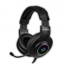 North H100 gaming-headset med USB-tilslutning og LED-belysning