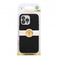 Covers - Onsala MagSeries mobiletui til iPhone 15 Pro Max i sort silikone