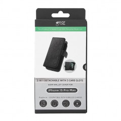Covers - Gear MagSeries 2-i-1 pungetui til iPhone 15 Pro Max i sort