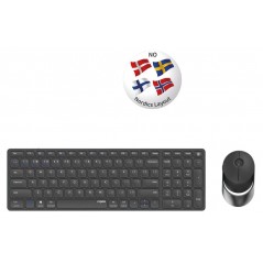 Rapoo 9750M trådløst tastatur- og musesæt til pc og Mac (bluetooth + USB)