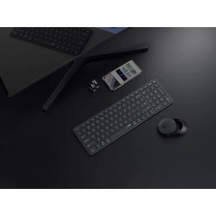 Trådløse tastaturer - Rapoo 9750M trådløst tastatur- og musesæt til pc og Mac (bluetooth + USB)