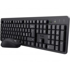 Trust TKM-360 slankt lydløst trådløst tastatur og mus