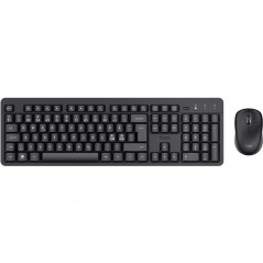 Tastatur & computermus - Trust TKM-360 slankt lydløst trådløst tastatur og mus