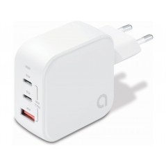 Andersson AC Adapter GaN Wall Charger 65W med 2 USB-C og 1 USB (hvid)