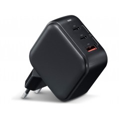 Andersson AC Adapter GaN Wall Charger 65W med 2 USB-C og 1 USB (sort)