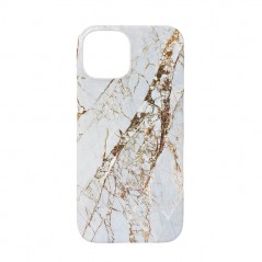 Onsala mobiletui til iPhone 15 White Rhino Marble