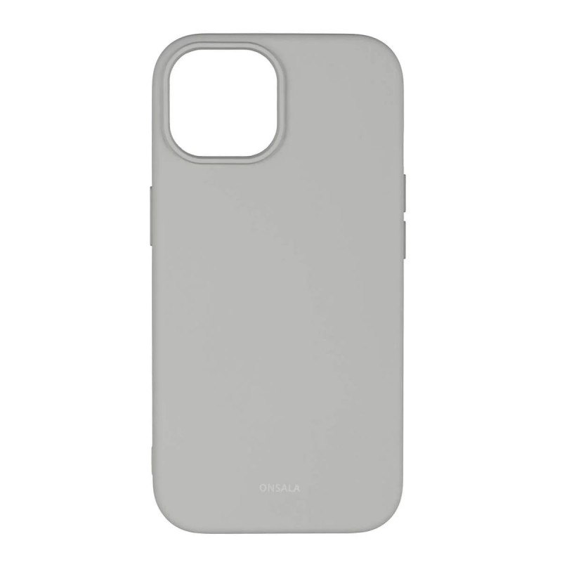 Covers - Onsala mobiletui til iPhone 13, iPhone 14, iPhone 15 i grå silikone