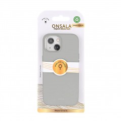 Covers - Onsala mobiletui til iPhone 13, iPhone 14, iPhone 15 i grå silikone