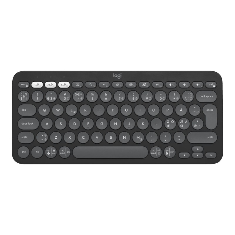 Trådløse tastaturer - Logitech Pebble Keys 2 K380s superkompakte trådløse Bluetooth-tastatur