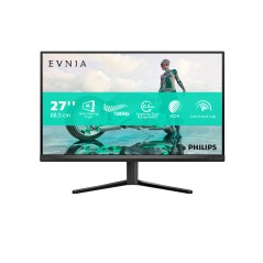 Philips Evnia 27" 2K 2560x1440 180 Hz LED-skærm med VA-panel til gaming