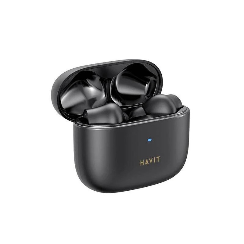 Bluetooth hovedtelefoner - Havit true wireless in-ear headset med aktiv støjreduktion (sort)
