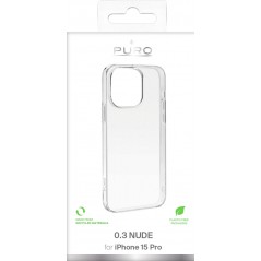 Covers - Puro Ultra-Slim 0.3 Nude Cover mobiletui til iPhone 15 Pro