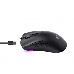 Gaming-mus - Havit MS966WB trådløs gamingmus med USB-C og Bluetooth (sort)
