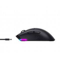Gaming-mus - Havit MS966WB trådløs gamingmus med USB-C og Bluetooth (sort)