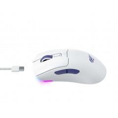 Gaming-mus - Havit MS966WB trådløs gamingmus med USB-C og Bluetooth (hvid)
