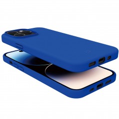 Covers - Cromo blødt beskyttelsesetui i blå til iPhone 15 Pro