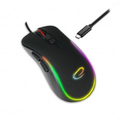 Gaming-mus - Esperanza gamingmus med USB-C-forbindelse og RGB-belysning