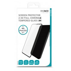 Deltaco Skærmbeskyttelse i hærdet glas til iPhone 15 full cover