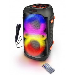 Esperanza trådløs højttaler med RGB-belysning og mikrofon til karaoke