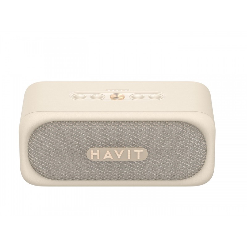 Trådløse bluetooth-højttalere - Havit bærbar trådløs højttaler med bluetooth (beige)