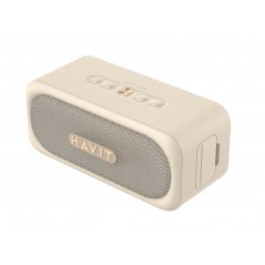 Trådløse bluetooth-højttalere - Havit bærbar trådløs højttaler med bluetooth (beige)
