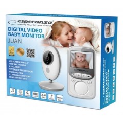 Esperanza babyalarm videokamera med 2,4" LCD-modtager
