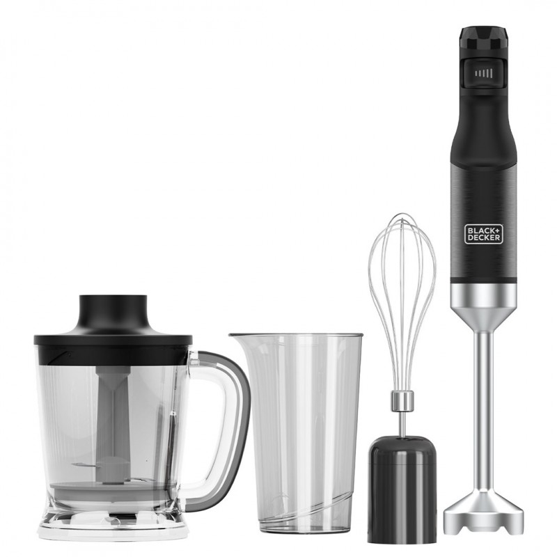 Blender og mixer - Black+Decker kraftig 1500W stavblender med tilbehørssæt (ikke batteridrevet)