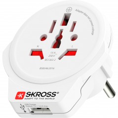 Skross rejseadapter til at koble verden til EU