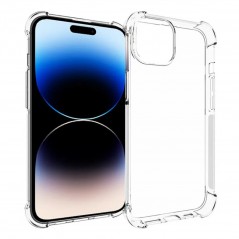 Gennemsigtigt TPU-mobiletui til iPhone 15