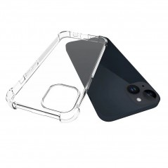 Gennemsigtigt TPU-mobiletui til iPhone 15