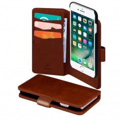 Sign pungetui med aftagelig skal til iPhone 6/7/8/SE2/SE3 (brun)