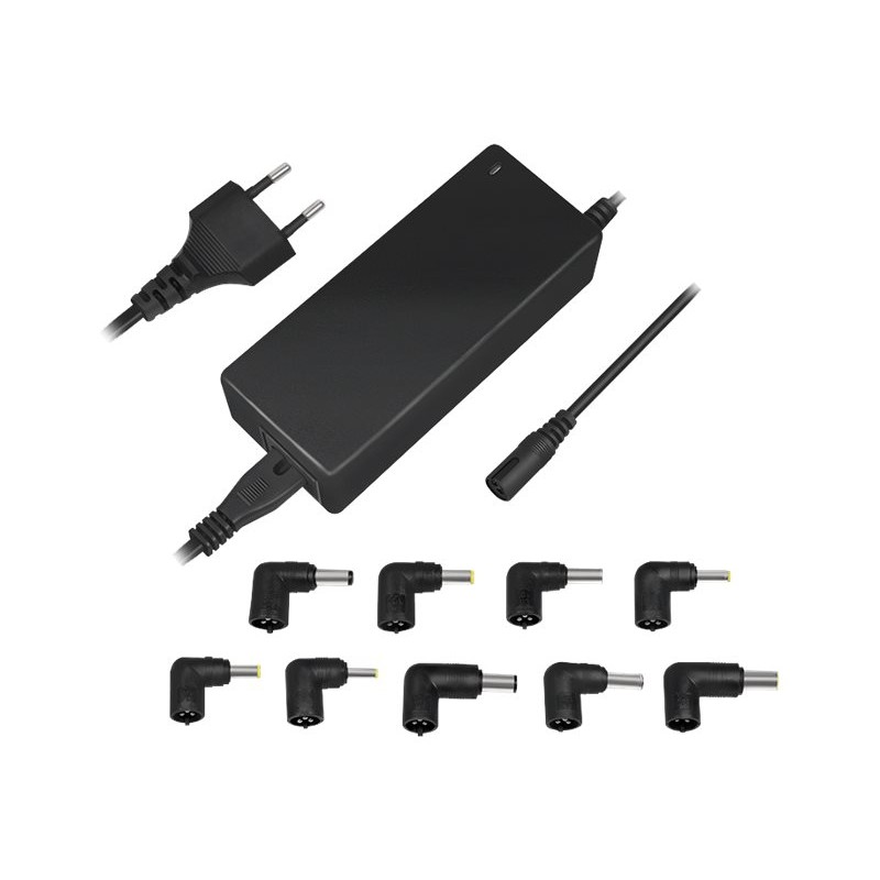 Universal computeroplader - LogiLink universal 90W computeroplader med 9 forskellige stik