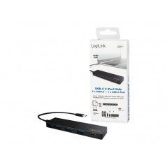 LogiLink USB-hub USB-C til 3x USB 3.0 og 1x USB-C