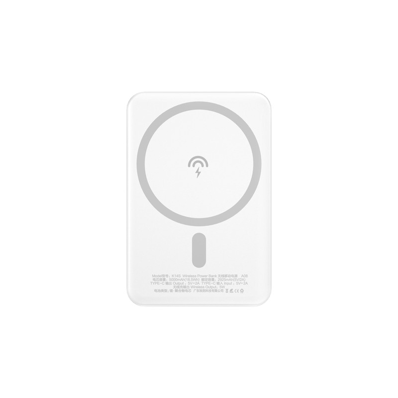 Portable batterier - Dudao powerbank 5000 mAh med understøttelse af trådløs opladning MagSafe 20W