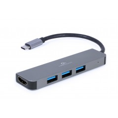 USB-C 4-i-1 Multiport til HDMI & 3xUSB 3.2 Gen 1 Adapter (4K 30Hz)