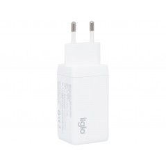 iiglo universal USB-C-oplader med 2xUSB-C på i alt 65W (45+20W)