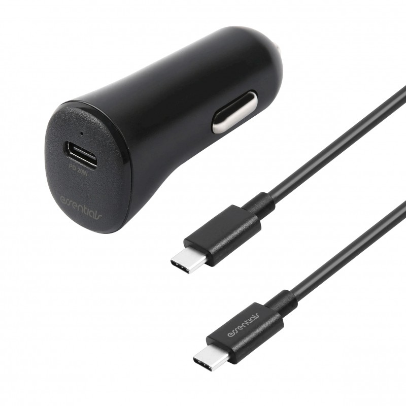Opladere og kabler - Essentials 20W billader med USB-C og 1 meter USB-C til USB-C-kabel